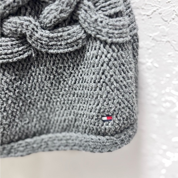 Gray Knit Cardigan with Toggle Closing - Picture 3 of 7